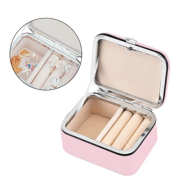 portable pu leather jewellery case container small travel jewelry display box, Pink;blue
portable pu leather jewellery case container small travel jewelry display box, Pink;blue