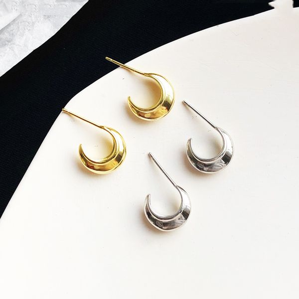 wtltc gold sliver small thick hoop earrings femme open c shaped earrings statement 925 sterling sliver fashion jewelry, Golden;silver
wtltc gold sliver small thick hoop earrings femme open c shaped earrings statement 925 sterling sliver fashion jewelry, Golden;silver