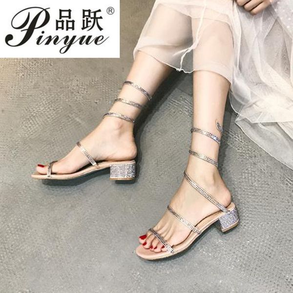 serpentine square heel sandals women champagne satin cloth shining rhinestones thick heel women shoes fashion fairy sandals, Black
serpentine square heel sandals women champagne satin cloth shining rhinestones thick heel women shoes fashion fairy sandals, Black