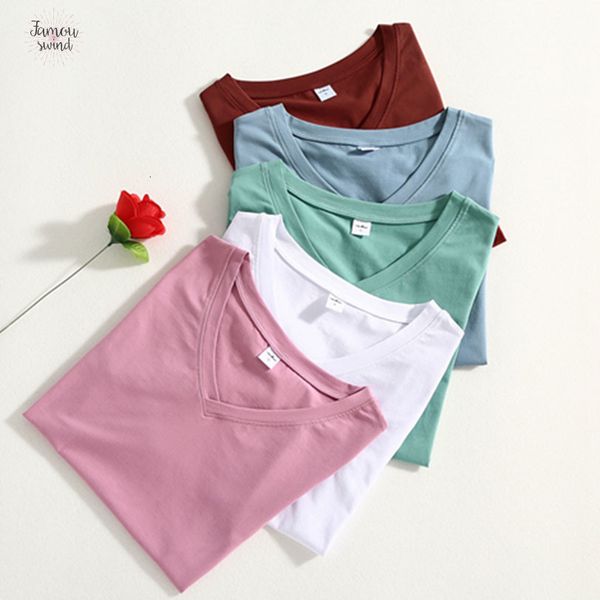 сплошной цвет женщины tshirt 98% хлопок футболка короткие 3xl плюс размер top tee shirt летняя s t женская рубашка, White
сплошной цвет женщины tshirt 98% хлопок футболка короткие 3xl плюс размер top tee shirt летняя s t женская рубашка, White