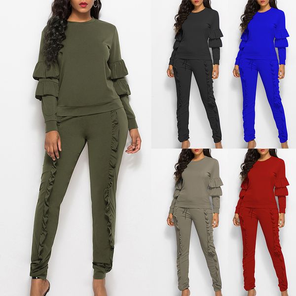 women's tracksuit casual outfits sports suit female solid color wooden ear 2 piece long-sleeved trousers sportswear, White;black
women's tracksuit casual outfits sports suit female solid color wooden ear 2 piece long-sleeved trousers sportswear, White;black
