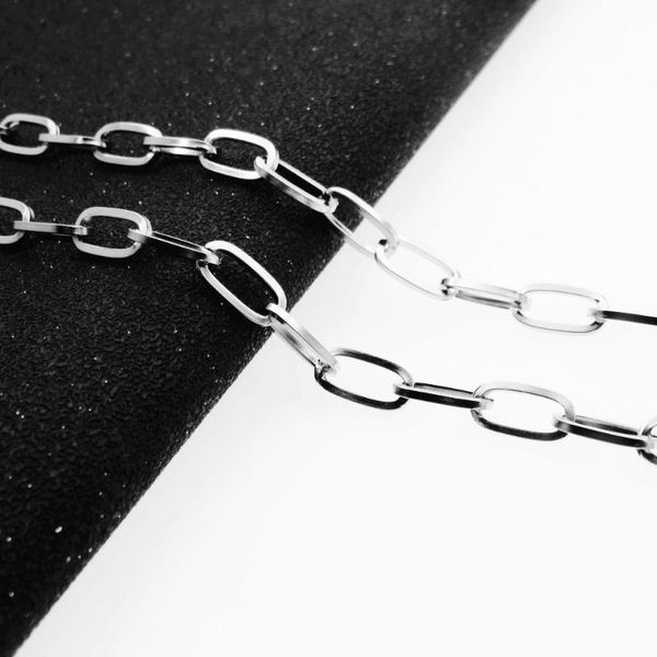 1.5mm*6mm*12mm 316l stainless steel rectangular link chain necklace for men fashion jewelry accessories, Silver
1.5mm*6mm*12mm 316l stainless steel rectangular link chain necklace for men fashion jewelry accessories, Silver