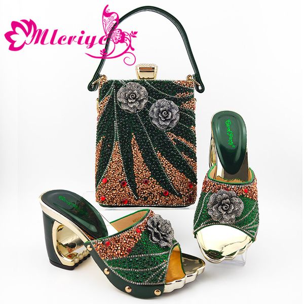 lady nigerian shoes with matching bags set italian women's party shoes and bag sets green color women high sandals, Black
lady nigerian shoes with matching bags set italian women's party shoes and bag sets green color women high sandals, Black