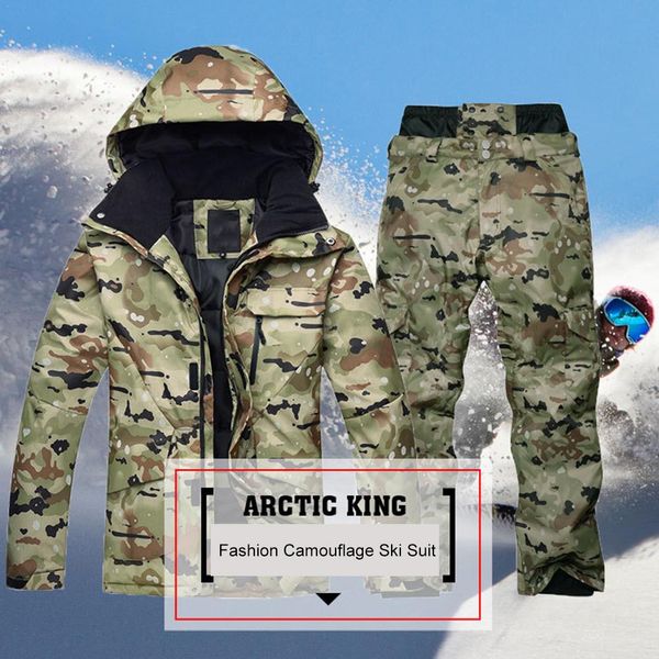 arctic queen snowboard suit set men's winter outdoor waterproof warm thickened camouflage ski suit set
arctic queen snowboard suit set men's winter outdoor waterproof warm thickened camouflage ski suit set