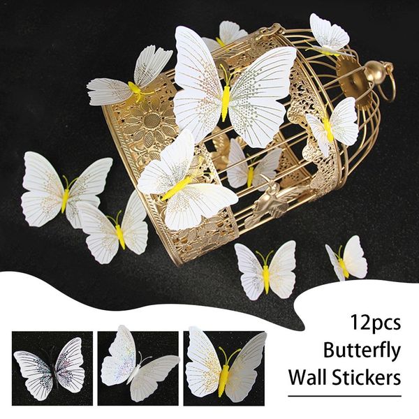 12pcs 3d butterfly wall stickers decal decor art fridge magnet decoration home high quality
12pcs 3d butterfly wall stickers decal decor art fridge magnet decoration home high quality