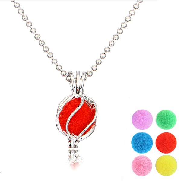 originality product rotating spherical aromatherapy necklace hollow out diy can open more color ball pendant, Silver
originality product rotating spherical aromatherapy necklace hollow out diy can open more color ball pendant, Silver