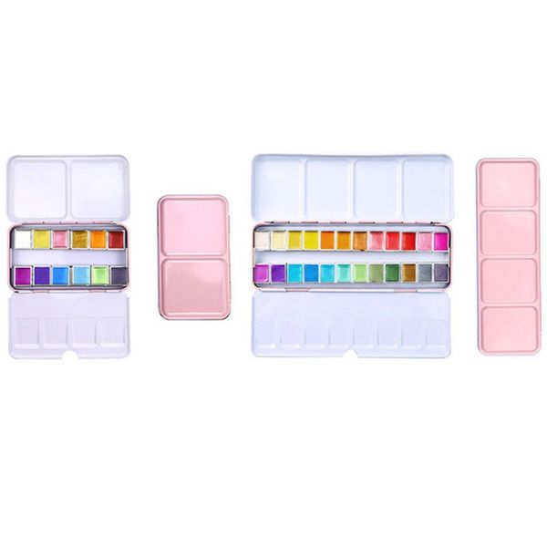 12/24 glitter watercolor paint solid colors artist watercolor paints pink portable 
12/24 glitter watercolor paint solid colors artist watercolor paints pink portable