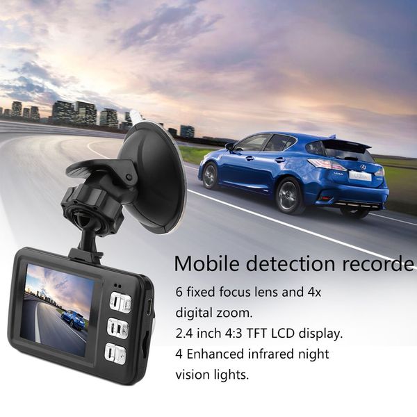 2.4 inch tft lcd screen display infrared night vision auto car hd 1280*720 motion detection car camcorder recorder black
2.4 inch tft lcd screen display infrared night vision auto car hd 1280*720 motion detection car camcorder recorder black