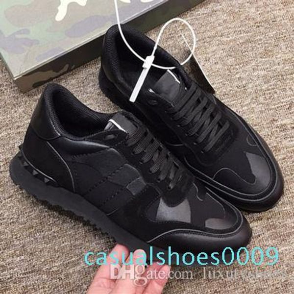 wholesale mens women designer shoes real leather luxury camouflage brand sneaker fashion rubber stud off white shoes 19 colors c09, Black
wholesale mens women designer shoes real leather luxury camouflage brand sneaker fashion rubber stud off white shoes 19 colors c09, Black