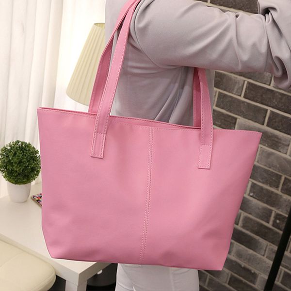 women pu leather handbag 2019 fashion brief shoulder bag large capacity tote candy color casual shopper bag
women pu leather handbag 2019 fashion brief shoulder bag large capacity tote candy color casual shopper bag