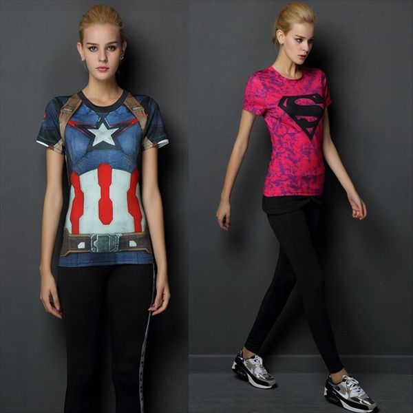 superman tights female captain america sports fitness suit yoga training t-shirt sports fitness elastic tight short-sleeved female t-shirt, White
superman tights female captain america sports fitness suit yoga training t-shirt sports fitness elastic tight short-sleeved female t-shirt, White