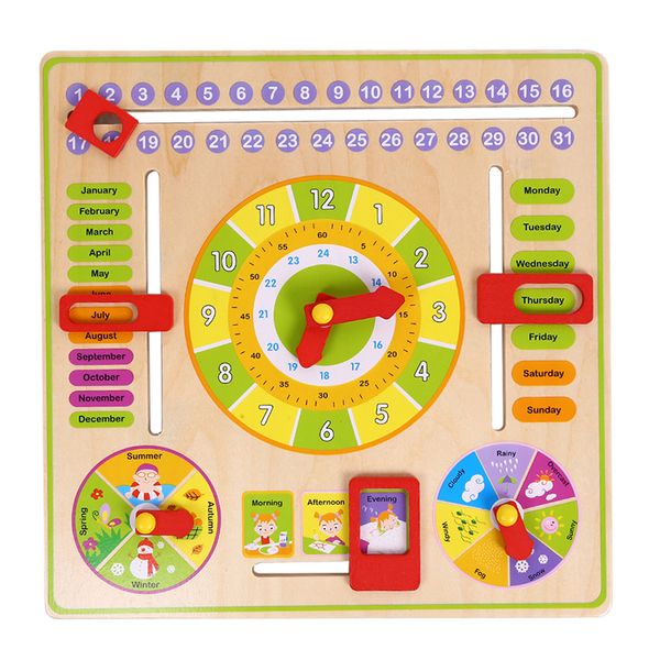 new design multifunctional cartoon wooden clock toy cognitive calendar season date children educational toy early learning puzzle toys
new design multifunctional cartoon wooden clock toy cognitive calendar season date children educational toy early learning puzzle toys