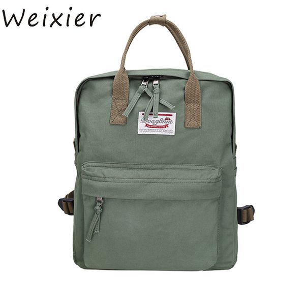 weixier women canvas school student solid rucksack ladies preppy style shoulder bag shopping medium backpack ly-85
weixier women canvas school student solid rucksack ladies preppy style shoulder bag shopping medium backpack ly-85