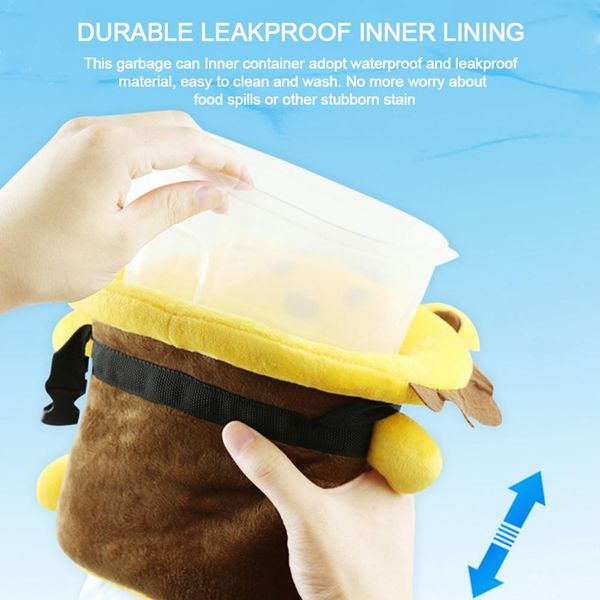car trash can cartoon cute back row hanging multi-function debris storage bag car organizer durable leak-proof inner lining
car trash can cartoon cute back row hanging multi-function debris storage bag car organizer durable leak-proof inner lining