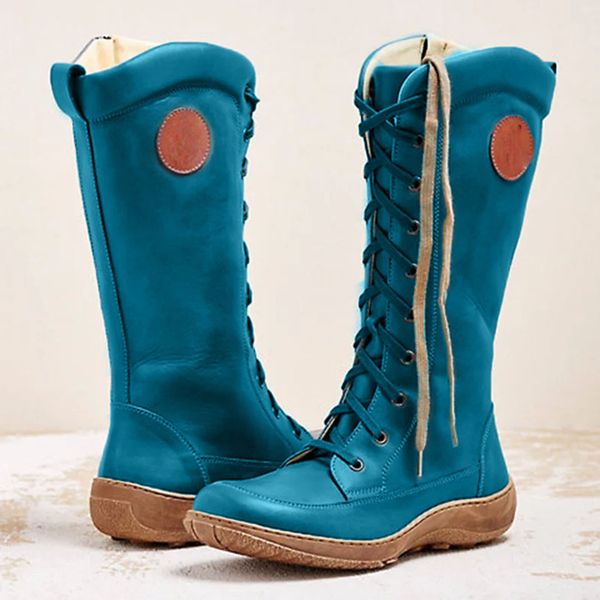2020 autumn winter new women's fashion casual round toe rome retro zipper long boots lace up shoes boots winter women boots #o13, Black
2020 autumn winter new women's fashion casual round toe rome retro zipper long boots lace up shoes boots winter women boots #o13, Black