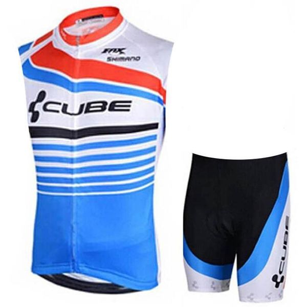 cube cycling jersey set summer sleeveless breathable bike clothing quick -dry bicycle sportswear bike wear maillot ropa ciclismo hombre, Black;blue
cube cycling jersey set summer sleeveless breathable bike clothing quick -dry bicycle sportswear bike wear maillot ropa ciclismo hombre, Black;blue