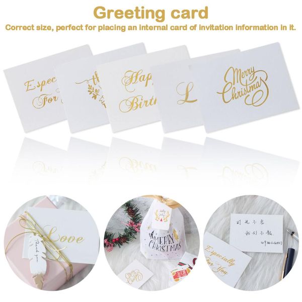 50pcs thanksgiving greeting cards envelopes bronzing greeting card invitation card elegant wedding invitation
