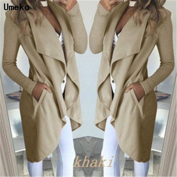 umeko 2019 fashion women long sleeve turn-down collar outwear jacket coat casual autumn winter elegant overcoat loose plus size, Black;white
umeko 2019 fashion women long sleeve turn-down collar outwear jacket coat casual autumn winter elegant overcoat loose plus size, Black;white