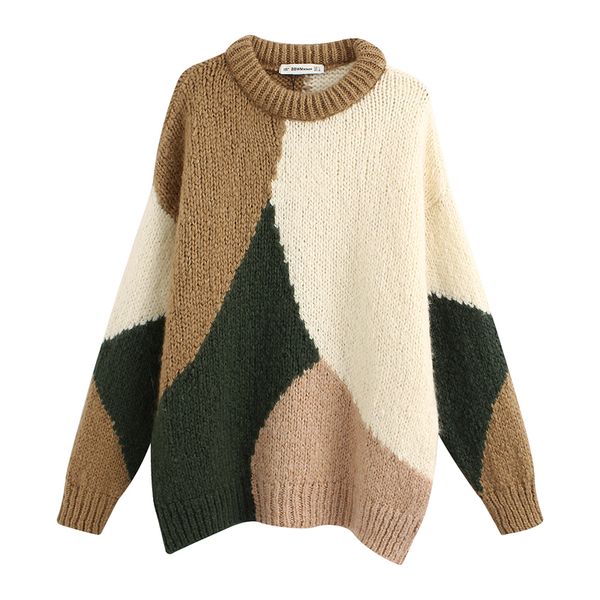 stylish contrast colors sweaters women fashion loose o neck pullovers elegant ladies long sleeve knitwear, White;black
stylish contrast colors sweaters women fashion loose o neck pullovers elegant ladies long sleeve knitwear, White;black