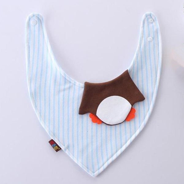 new cute baby bibs cartoon foxes chick newborn infant girls and boys toddler triangle scarf bandana