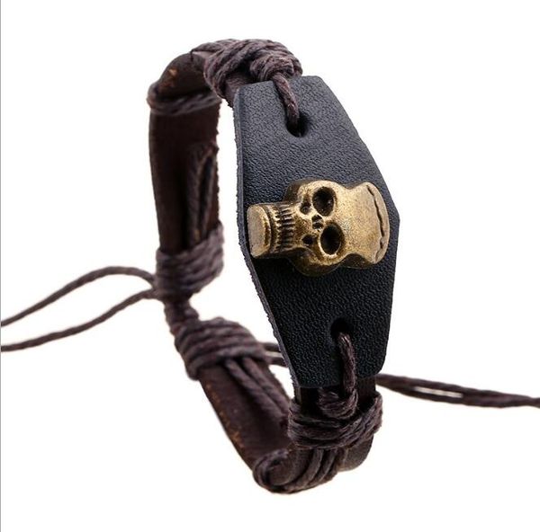 new fashion 100% leather bracelet skull charm men bracelet alloy charms bracelet jewelry party fine jewelry leather for adjustable, Golden;silver
new fashion 100% leather bracelet skull charm men bracelet alloy charms bracelet jewelry party fine jewelry leather for adjustable, Golden;silver