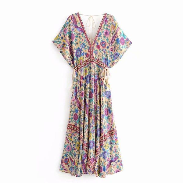womens ladies holidays dress womens vintage dresses deep v neck bohemian dress, Black;gray
womens ladies holidays dress womens vintage dresses deep v neck bohemian dress, Black;gray