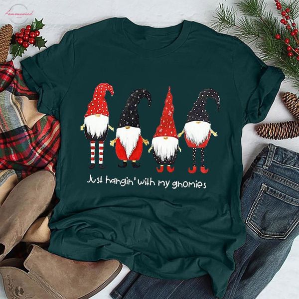 just hahgin with my short gnomies letter print christmas women t shirt cute santa claus graphic t shirt harajuku vintage xmas shirt, White
just hahgin with my short gnomies letter print christmas women t shirt cute santa claus graphic t shirt harajuku vintage xmas shirt, White