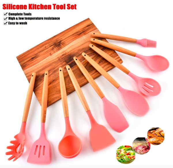 9pcs/ комплект высокое сопротивление низкой температуры окружающей среды антипригарным покрытием деревянная ручка силиконовые посуда инструм
9pcs/ комплект высокое сопротивление низкой температуры окружающей среды антипригарным покрытием деревянная ручка силиконовые посуда инструм