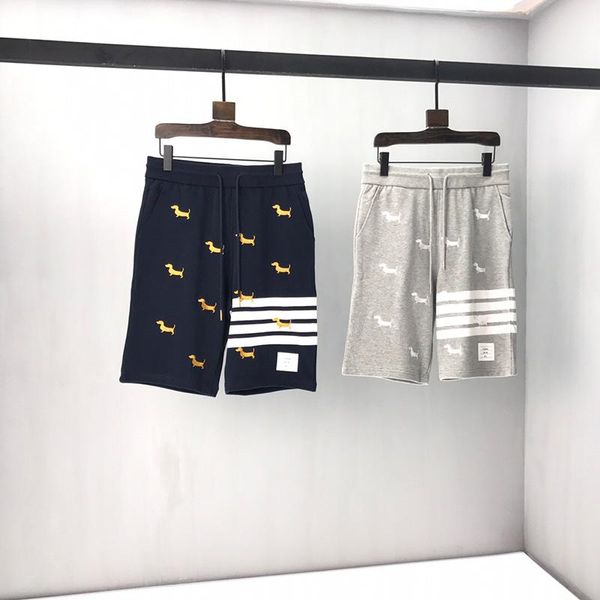 summer spring fashion europe italy new york stripe shorts cotton men women embroidery dogs short sleeve casual street wear pants, White;black
summer spring fashion europe italy new york stripe shorts cotton men women embroidery dogs short sleeve casual street wear pants, White;black