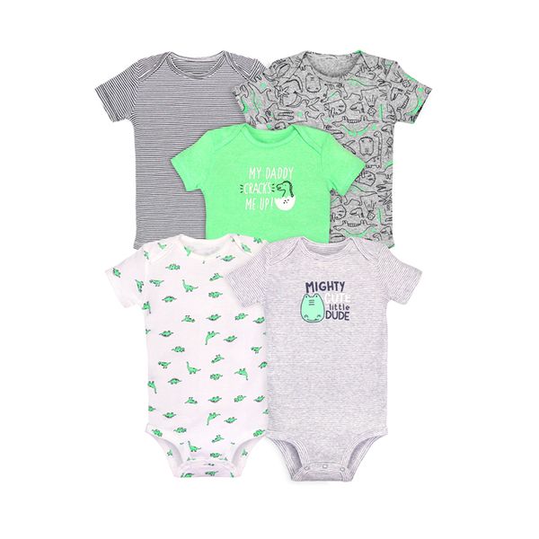 wholesale new design cotton 5 pack baby romper set new born toddler short sleeve bodysuit summer, Blue
wholesale new design cotton 5 pack baby romper set new born toddler short sleeve bodysuit summer, Blue