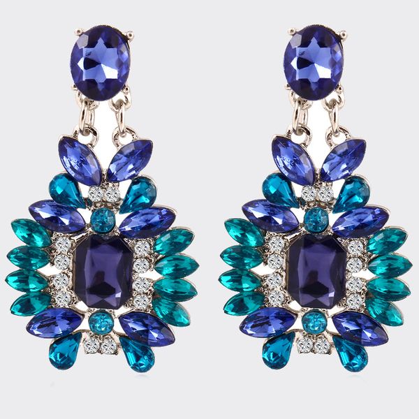 european and american new earrings fashion simple diamond crystal earrings female national style jewelry, Silver
european and american new earrings fashion simple diamond crystal earrings female national style jewelry, Silver