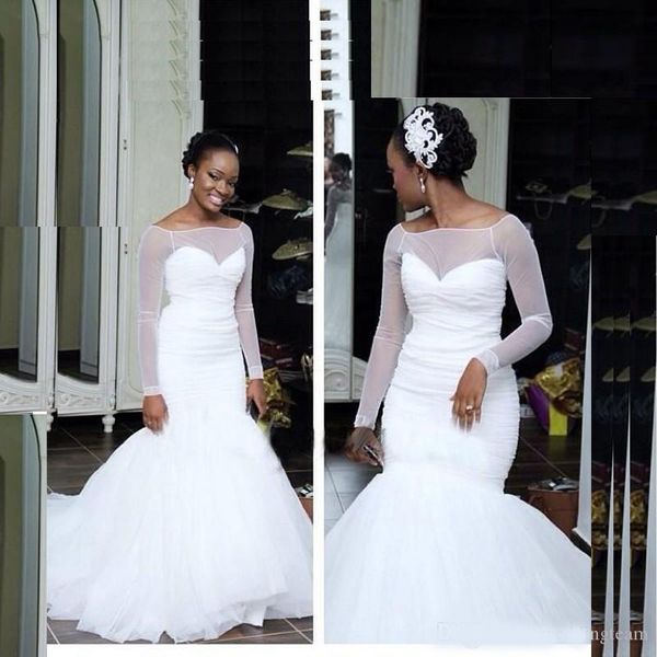2020 new afraic nigerian wedding dresses mermaid beading organza court train tiered skirts plus size organza bridal gowns custom, White
2020 new afraic nigerian wedding dresses mermaid beading organza court train tiered skirts plus size organza bridal gowns custom, White