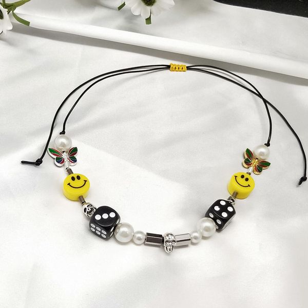 2020 new pearl skull necklace golden rhinestone necklace beaded fashion trend men and women pendant, Silver
2020 new pearl skull necklace golden rhinestone necklace beaded fashion trend men and women pendant, Silver