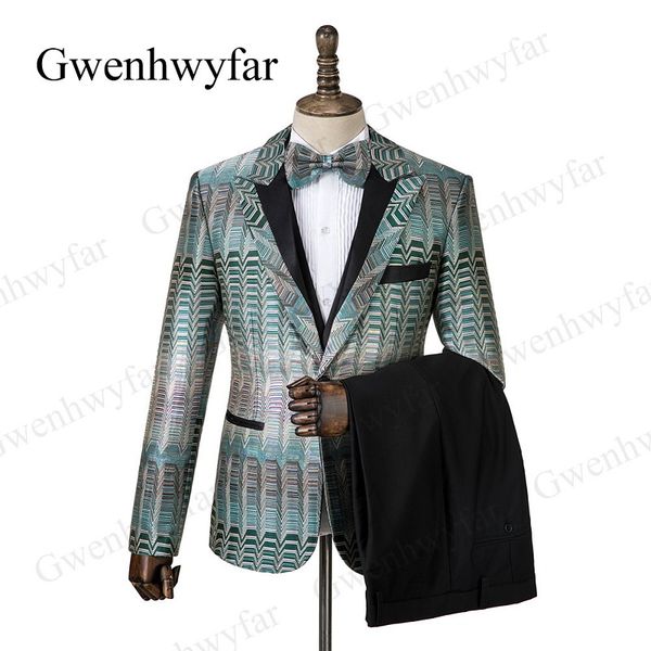 Gwenhwyfar Модные Костюмы для Мужчин 2019 Новый Дизайнер Серебро Красочные Узоры Прохла 
Gwenhwyfar Модные Костюмы для Мужчин 2019 Новый Дизайнер Серебро Красочные Узоры Прохла