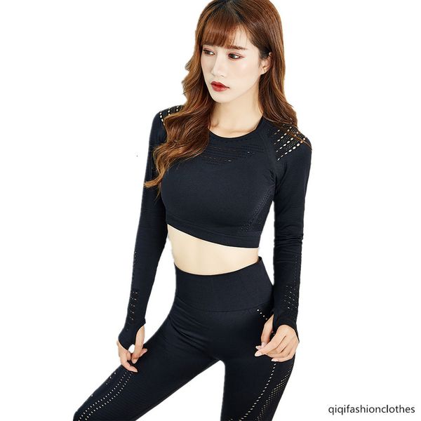 yoga sports long sleeve hollow breathable fitness suit female seamless wind tight suit, White;red
yoga sports long sleeve hollow breathable fitness suit female seamless wind tight suit, White;red