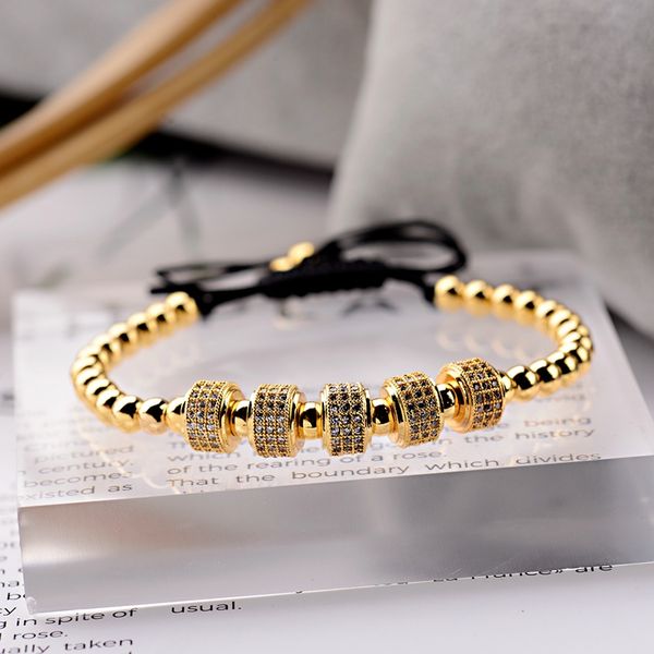 charm gold wheel pave cz charm bracelet men women bileklik homme 2020 luxury braided macrame copper beads jewelry, Black
charm gold wheel pave cz charm bracelet men women bileklik homme 2020 luxury braided macrame copper beads jewelry, Black