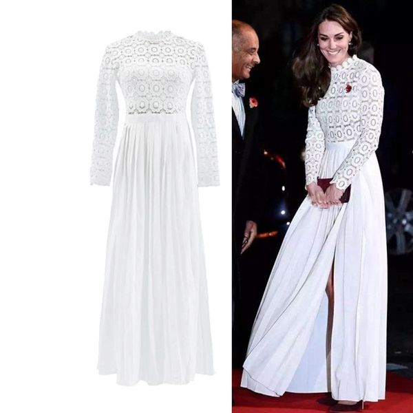 kate princess style spring summer long maxi lace party dresses 2020 fashion style hollow out vintage pleated split gowns, Black;pink
kate princess style spring summer long maxi lace party dresses 2020 fashion style hollow out vintage pleated split gowns, Black;pink