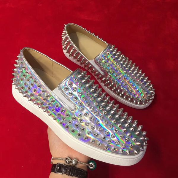 casual designer fashion women men silver patent leather studded spikes new arrival krystal spike sock donna shoes boots, Black
casual designer fashion women men silver patent leather studded spikes new arrival krystal spike sock donna shoes boots, Black