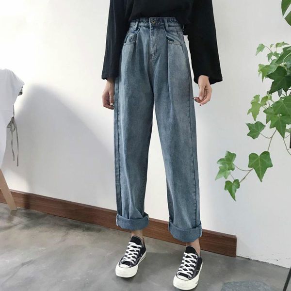 designer loose vintage woman jeans autumn bleached casual boyfriend curl denim wide leg pants oversize high waist jean, Blue
designer loose vintage woman jeans autumn bleached casual boyfriend curl denim wide leg pants oversize high waist jean, Blue
