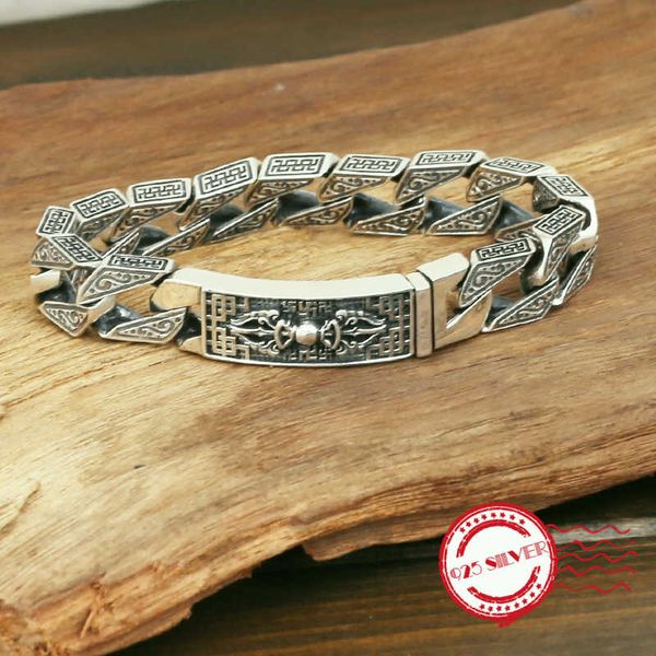 other bracelets s925 sterling silver men's personalized fashion jewelry crafts retro arrogance creative shapes 2021 gifts for love, Golden;silver 
other bracelets s925 sterling silver men's personalized fashion jewelry crafts retro arrogance creative shapes 2021 gifts for love, Golden;silver