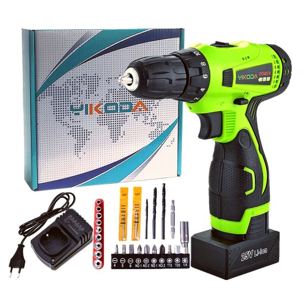 yikoda cordless drill 25v lithium electric screwdriver multi-function home diy decoration power tools one battery carton accessories
yikoda cordless drill 25v lithium electric screwdriver multi-function home diy decoration power tools one battery carton accessories