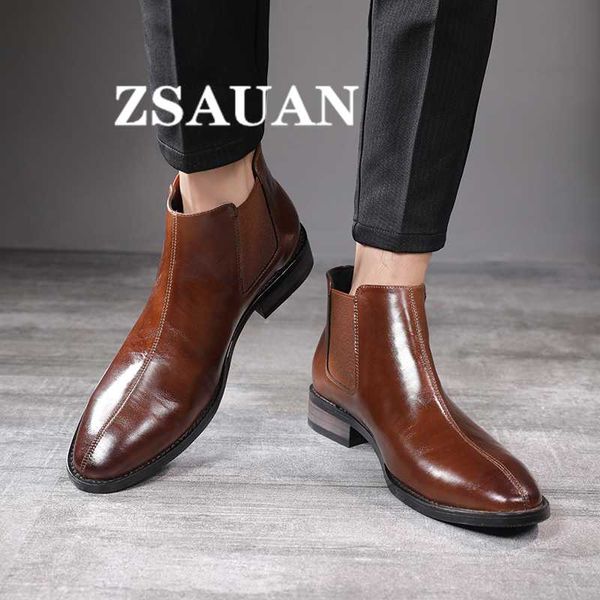zsauan british business style men ankle boots men pointed toe fashion high boots leather vintage, Black
zsauan british business style men ankle boots men pointed toe fashion high boots leather vintage, Black
