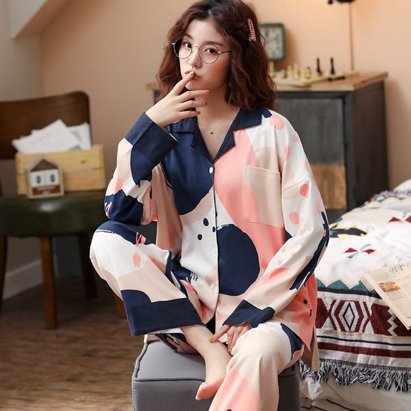 women long sleeve pajamas set cotton 2pcs shirt&pant pink female pajamas suit 2pcs sleepwear casual sleep set home clothes, Black;red
women long sleeve pajamas set cotton 2pcs shirt&pant pink female pajamas suit 2pcs sleepwear casual sleep set home clothes, Black;red