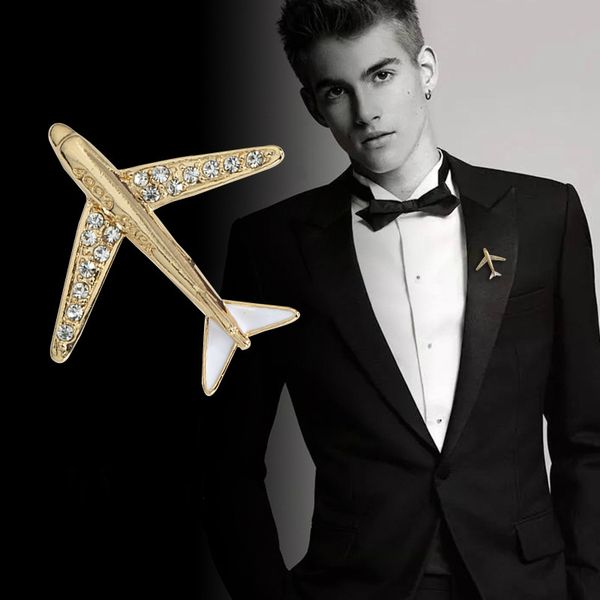 high grade zircon airplane brooch sparkling aircraft man brooches pins women men suit brooch pin man party fashion jewelry gifts, Gray
high grade zircon airplane brooch sparkling aircraft man brooches pins women men suit brooch pin man party fashion jewelry gifts, Gray
