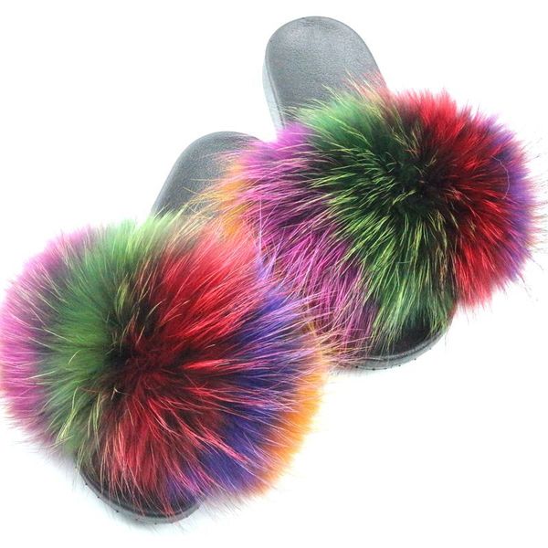 2020 new design factory wholesale pvc sandals ladies fur slippers ladies soft real raccoon fur slide slide slippers, Black
2020 new design factory wholesale pvc sandals ladies fur slippers ladies soft real raccoon fur slide slide slippers, Black