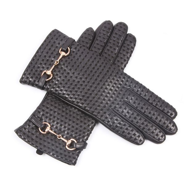 fashion- autumn winter woman genuine leather gloves imported sheepskin wool lined fashion metal button driving female mittens el044nz-9, Blue;gray
fashion- autumn winter woman genuine leather gloves imported sheepskin wool lined fashion metal button driving female mittens el044nz-9, Blue;gray