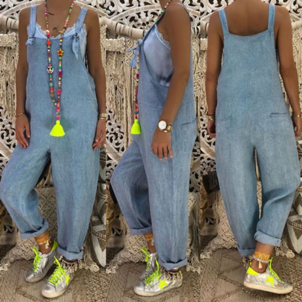 casual womens strap jeans denim jumpsuit playsuit ladies summer blue loose overalls long trousers bodysuit rompers clothes, Black;white
casual womens strap jeans denim jumpsuit playsuit ladies summer blue loose overalls long trousers bodysuit rompers clothes, Black;white