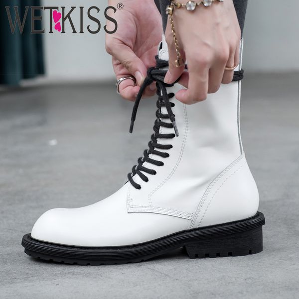 wetkiss motorcycle boots women cow leather ankle boot lace up thick heels shoes female round toe army shoes ladies winter 2020, Black
wetkiss motorcycle boots women cow leather ankle boot lace up thick heels shoes female round toe army shoes ladies winter 2020, Black