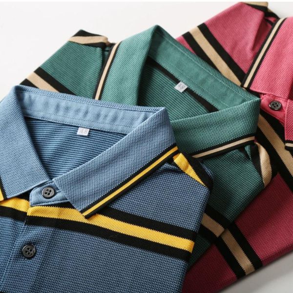 brand breathable pique men shirt short sleeve loose casual striped mens polos shirts mercerized cotton 2020 summer blue new, White;black
brand breathable pique men shirt short sleeve loose casual striped mens polos shirts mercerized cotton 2020 summer blue new, White;black