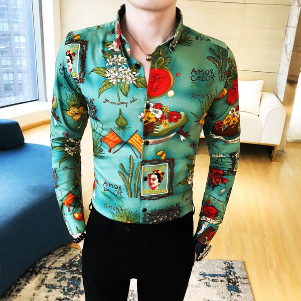 long sleeve stripe men shirts europe and the united states cultivate morality personality floral print 304 b - 1113-7, p55, White;black
long sleeve stripe men shirts europe and the united states cultivate morality personality floral print 304 b - 1113-7, p55, White;black